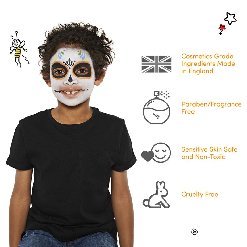 Snazaroo دهان الوجه والجسم المتلألئ من سنزارو، 18.8 جرام (0.66 أونصة) وعاء، تركواز متلألئ - Image 3